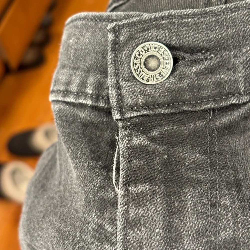 Levi's 505 Men’s Black Straight Leg Jeans size 34x30 Western Boho